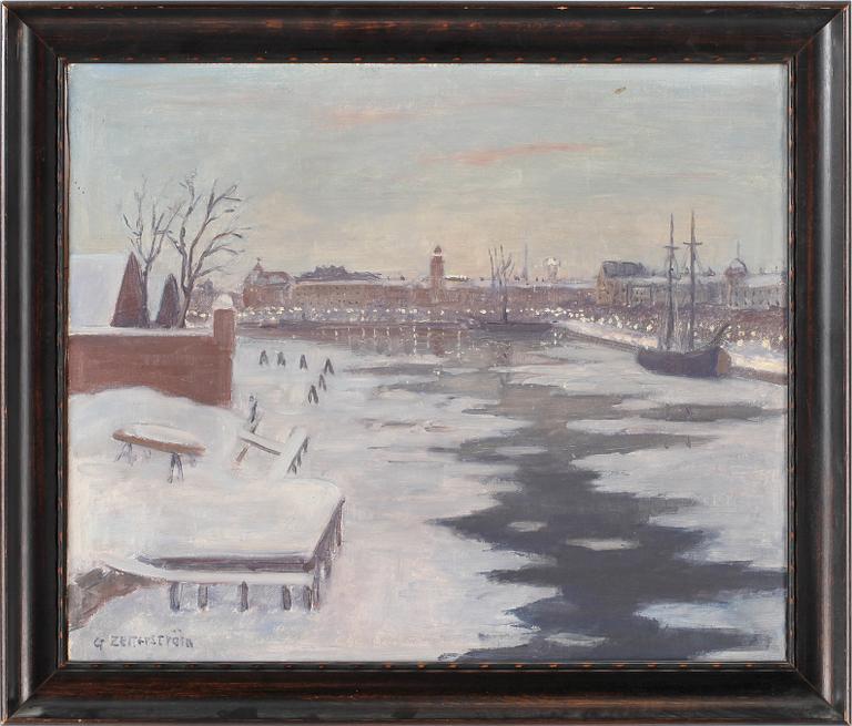 GUNNAR ZETTERSTRÖM, olja på duk, signerad.