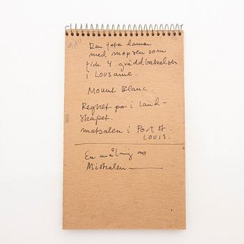 Madeleine Pyk, Sketchbook.