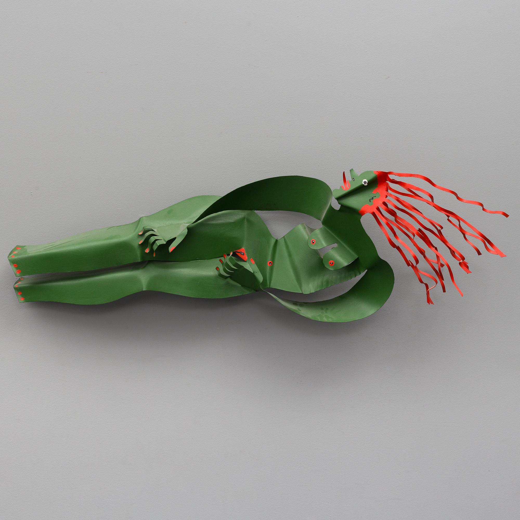 TIMO SOLIN, skulptur, målad plåt, signerad Timo Solin och daterad -92.