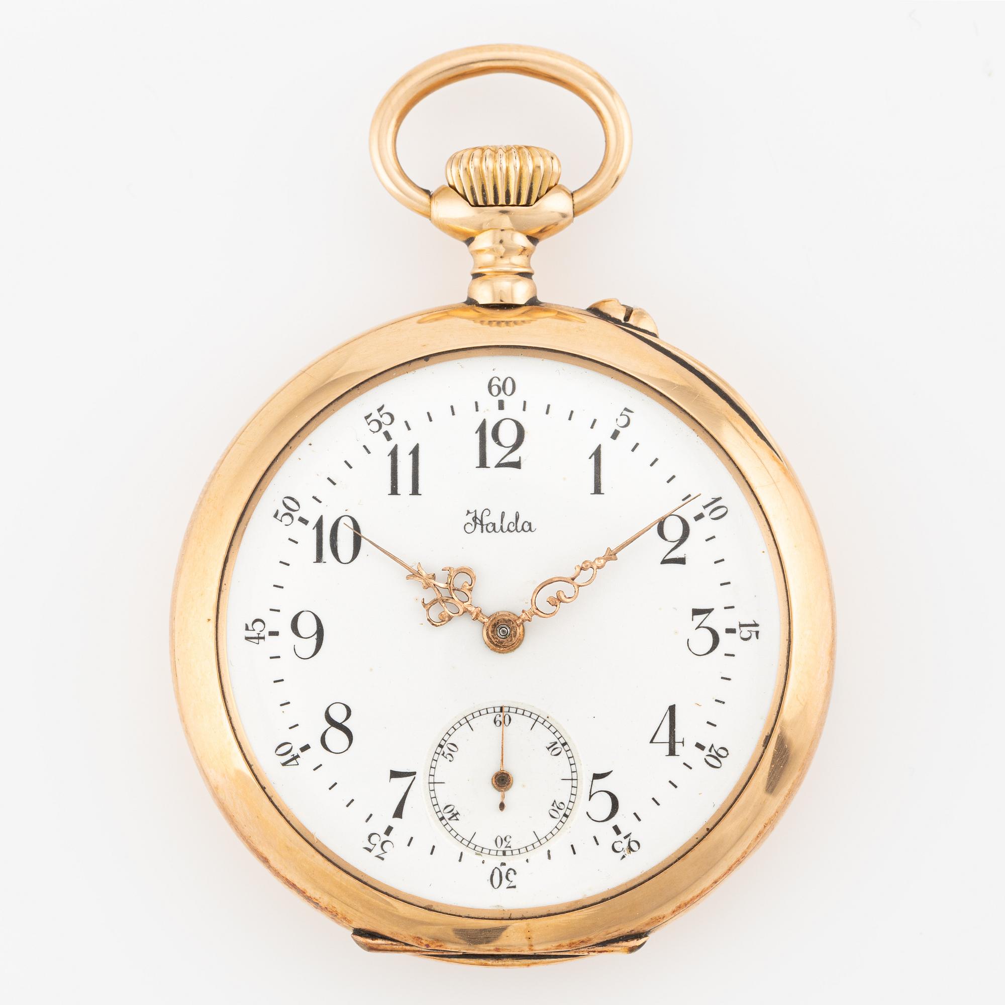 Halda, pocket watch, 40 mm.