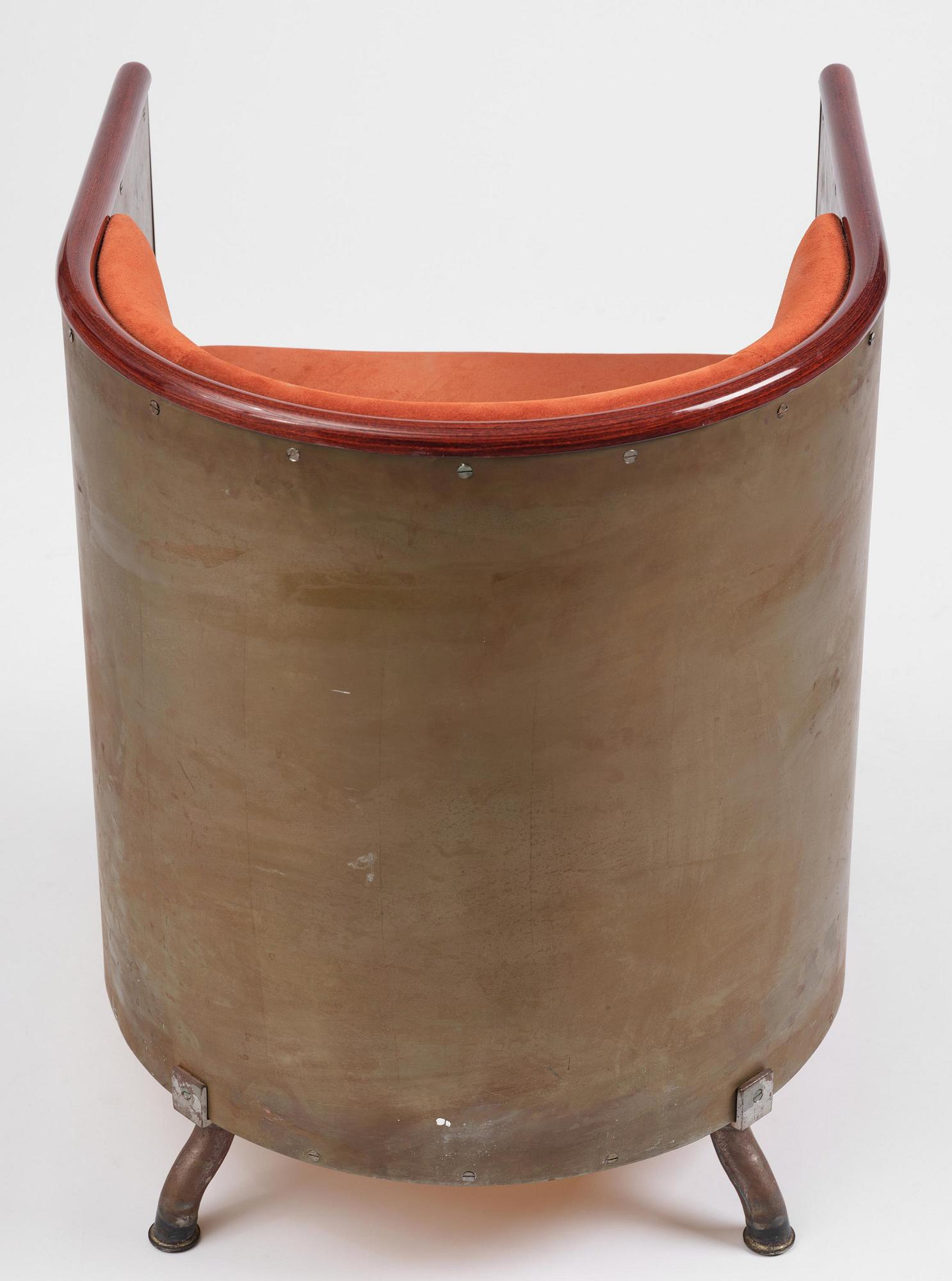 Mats Theselius, a "Järn/Moccafåtöljen" armchair, ed. 157/360, Källemo, Värnamo, post 1994.