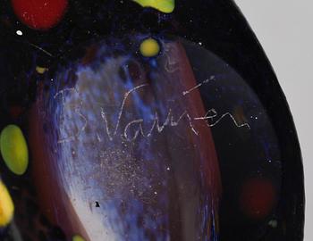 FLASKOR, glas, 2 delar, Bertil Vallien, KostaBoda, sign.