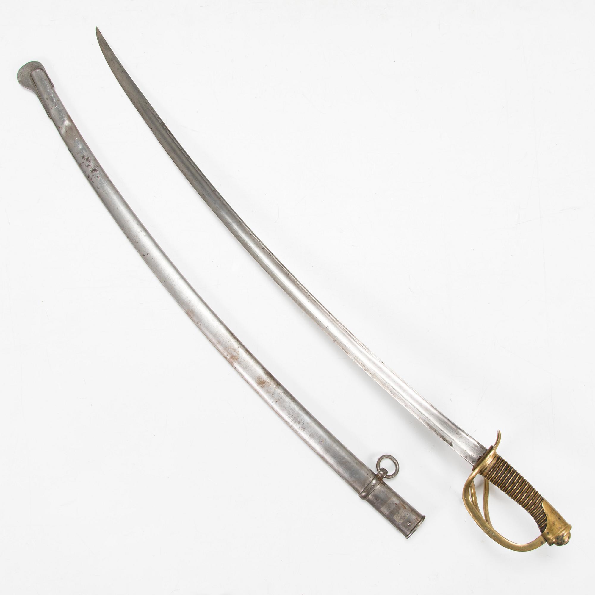 A French cavalry sabre model 1822.