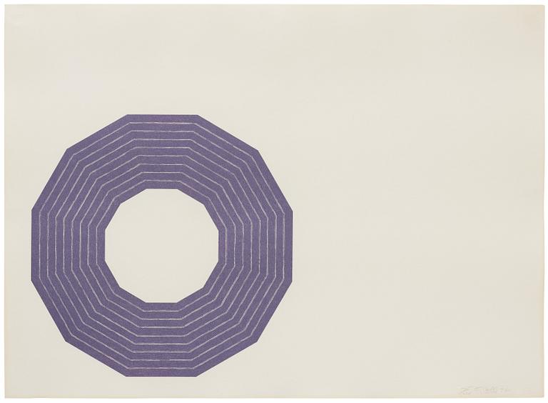 Frank Stella, "Kay Bearman" ur "Purple Series".