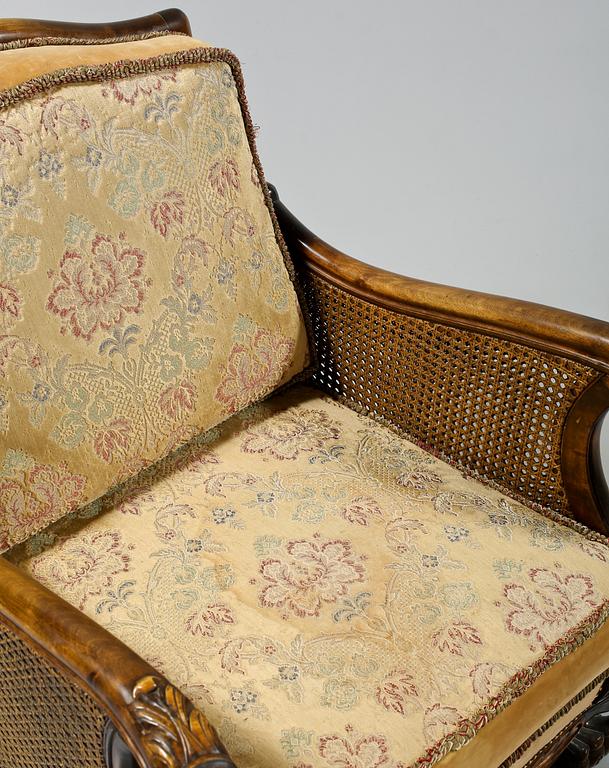 FÅTÖLJER, ett par, Chippendalestil, Lani möbler, Malmö, 1900-tal.