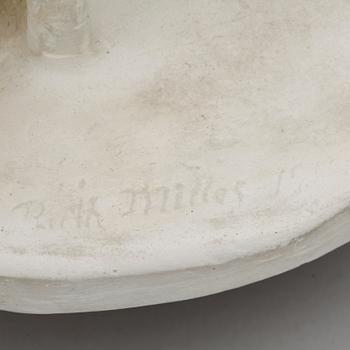 RUTH MILLES, skulptur, gips, signerad och otydligt daterad (möjligen 1911).