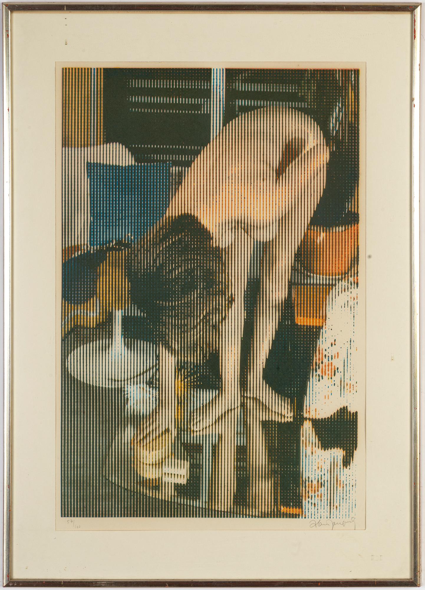 Alain Jacquet, silkscreen in colours, signed 57/100.