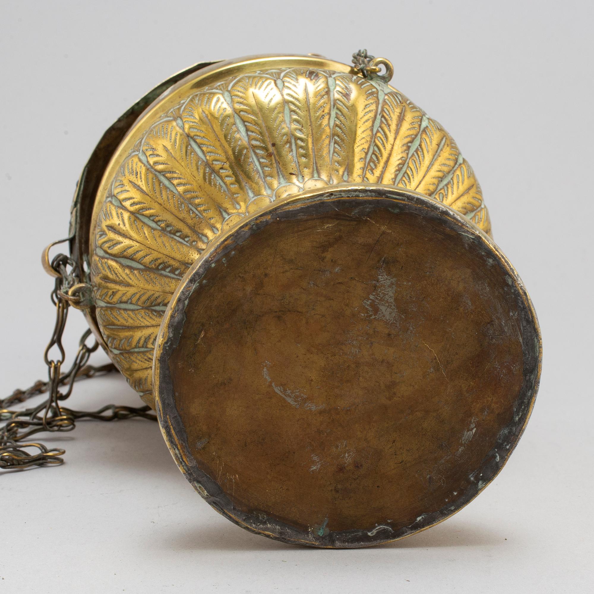 RÖKELSEKAR, mässing, Namur, Belgien, 1700-tal.