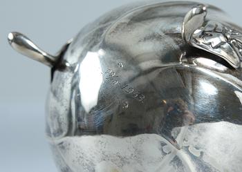 SOCKERRUSKA, silver. Danmark, rokokostil.