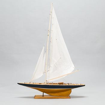 Modellbåt, J-båten "Shamrock", 1900-talets senare hälft.