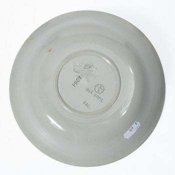 Wilhelm Kåge, Five test plates, porcelain and stoneware, Gustavsberg, 1920s-50s.