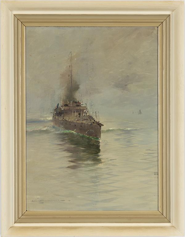 Arvid Johanson, oil on panel, signed.