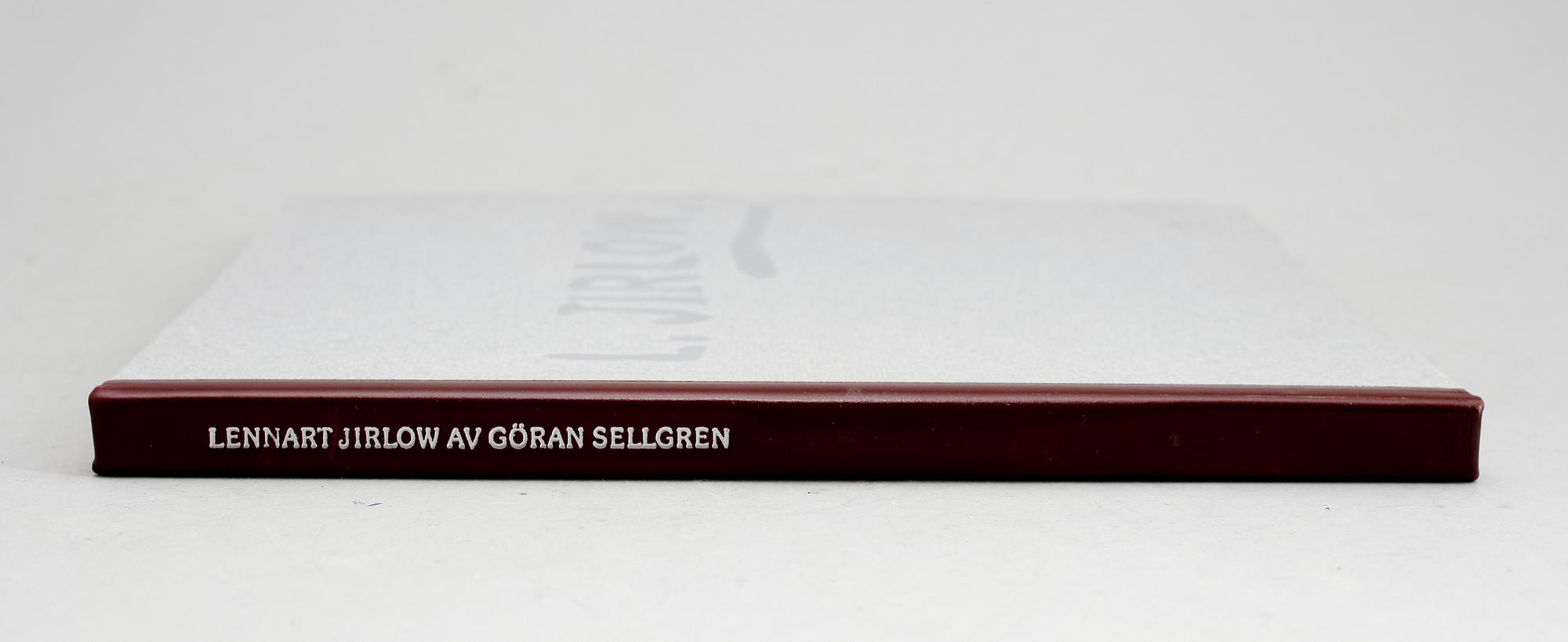 BOK: Lennart Jirlow, Tablåer ur ett målande liv av Göran Sellgren. Bonniers 1978. Med FÄRGLITOGRAFI.