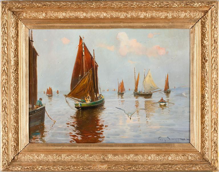 FRIEDRICH RAUPP, olja på duk, sign.