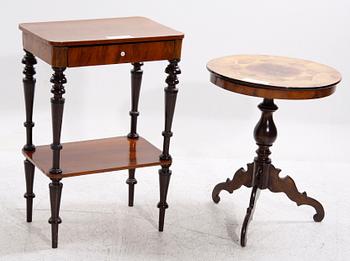 BORD, 2 st, 1800-tal.