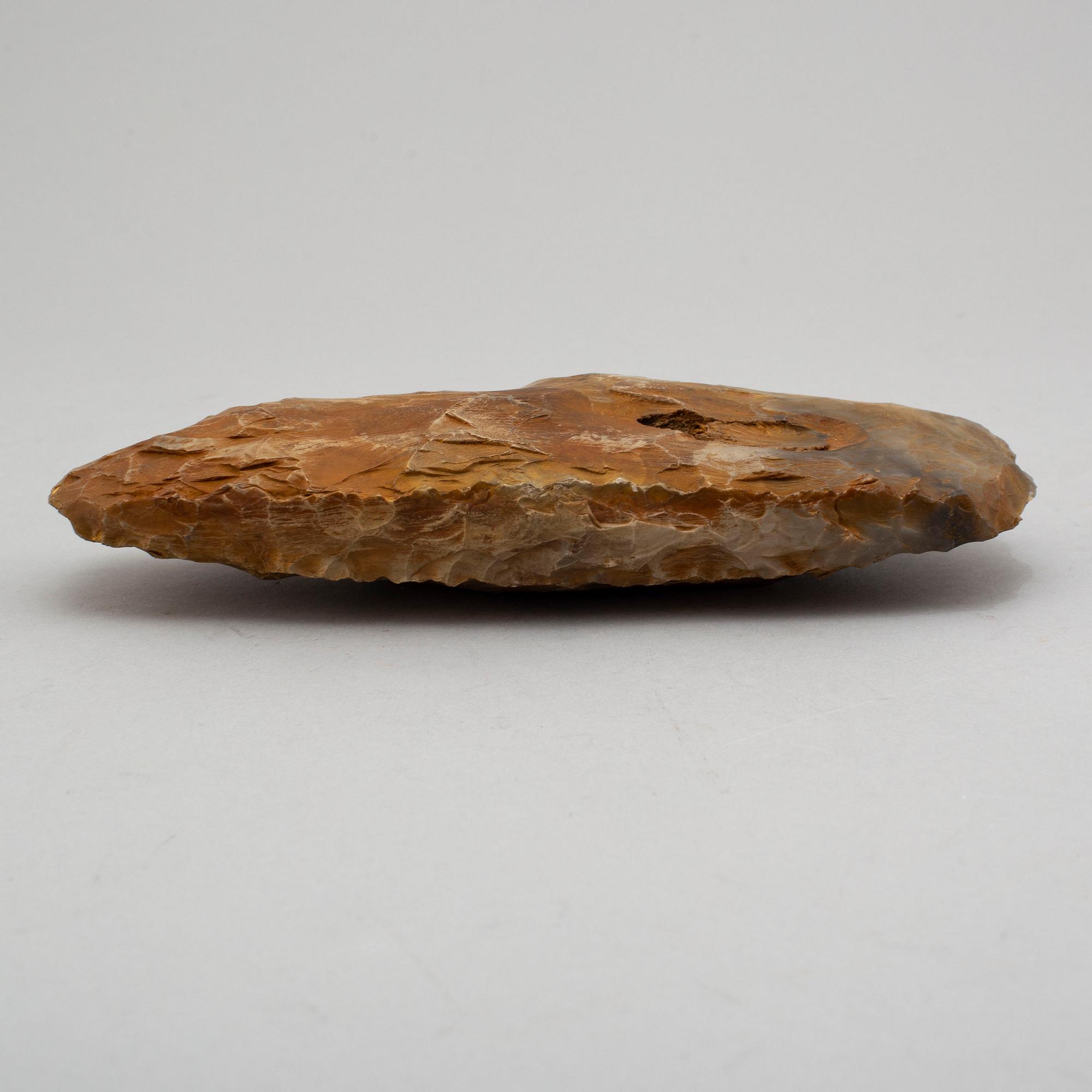 A neolithic flint axe.