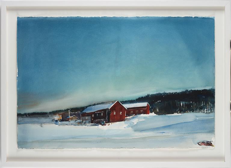 Lars Lerin, "Åt Fensbol i februari".