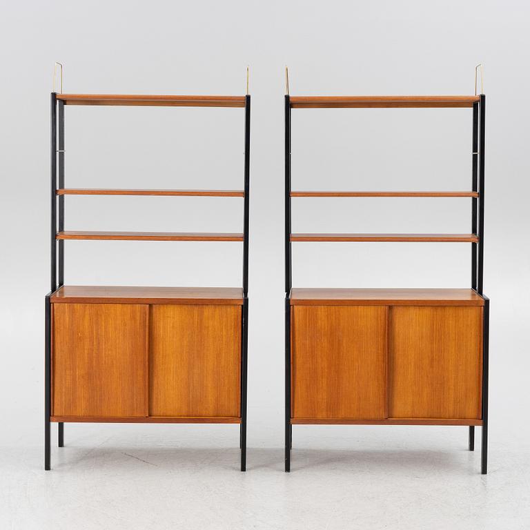 Bertil Fridhagen, a pair of bookcases, "Variette", Bodafors, 1960s.