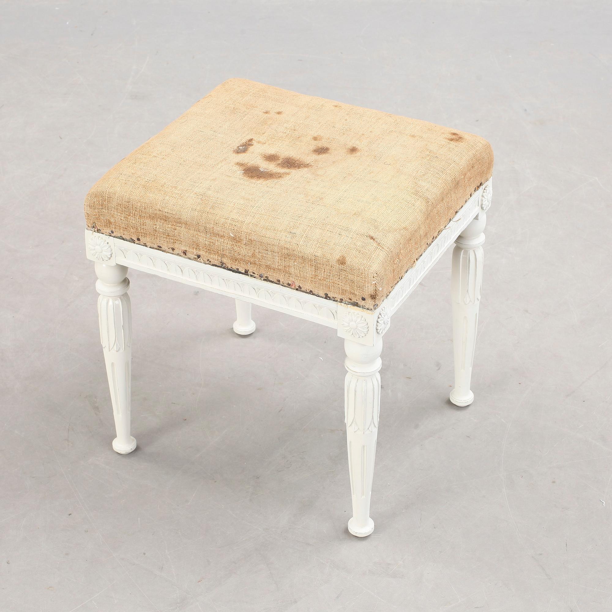 TABURETT, gustaviansk.