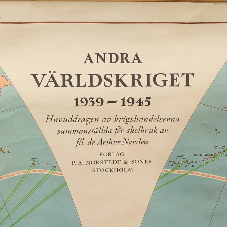 KARTA "Andra världskriget 1939-45".