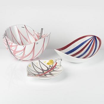 A group of three bowls, Gustavsbergs studio.