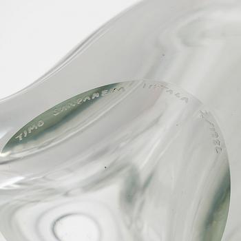 Timo Sarpaneva, an art glass, signed Timo Sarpaneva Iittala 2/1982.