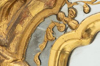 Niclas Meunier, Spegel, av Nils Meunier (mästare i Stockholm 1754-97, kunglig hovspegelmakare 1769). Rokoko.