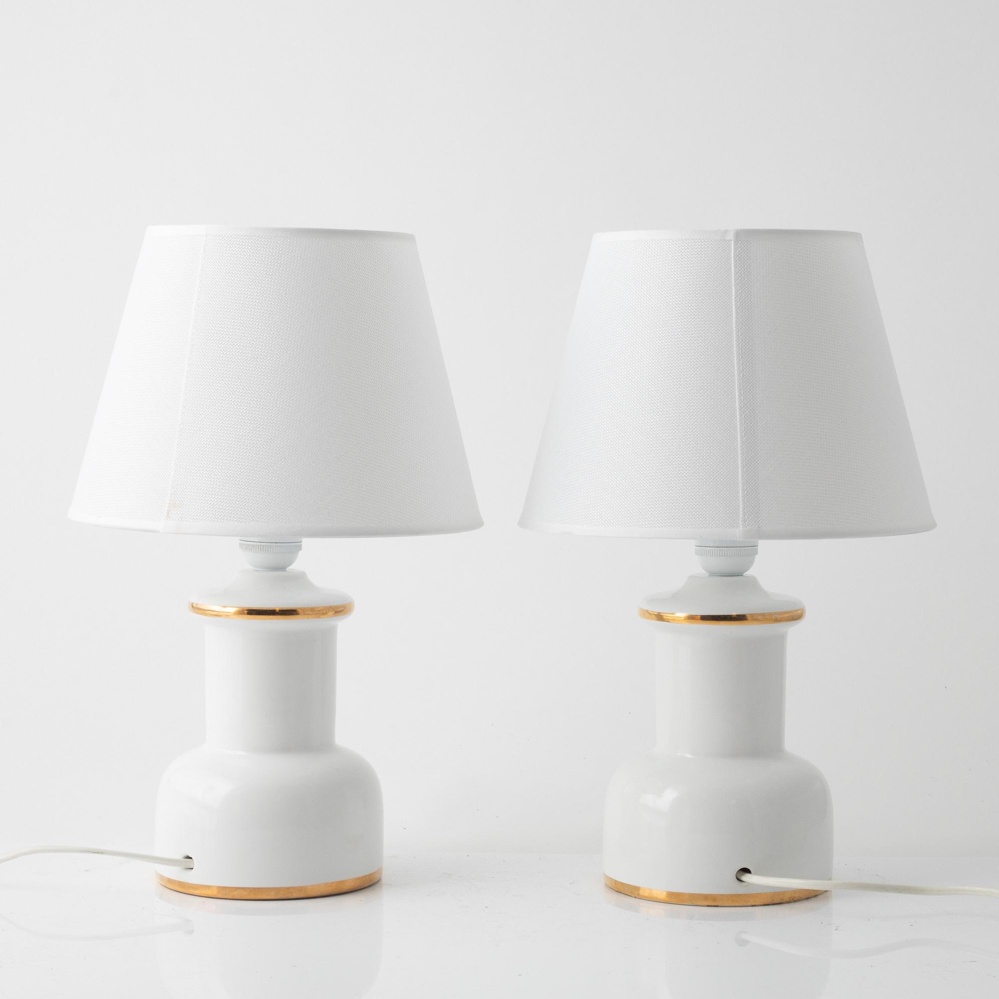 Table lamps, a pair, Italy, second half of the 20th century.