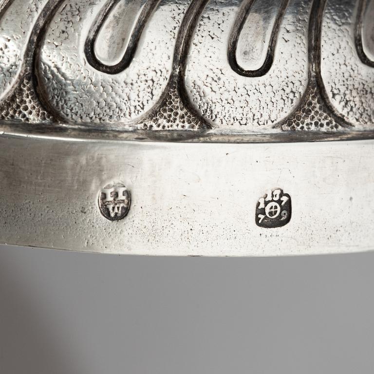 Kungliga kandelabrar, ett par, för två ljus, silver, Österrike, lgnaz Joseph Würth, Wien 1779, Louis XVI.