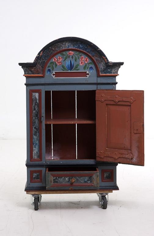 VÄGGSKÅP, allmoge, 1700/1800-tal.