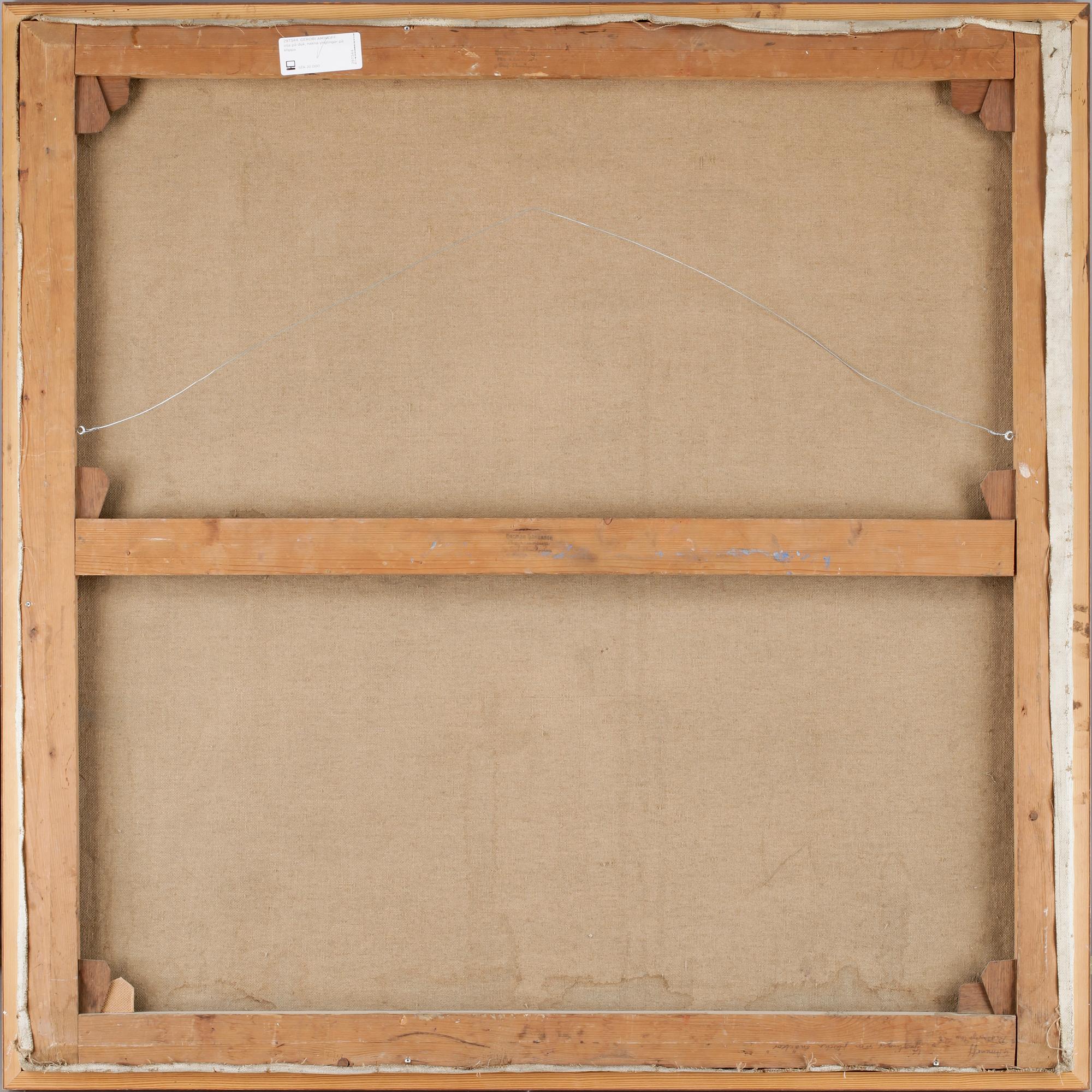 GREGORI AMINOFF, olja på duk, sign o dat -12.