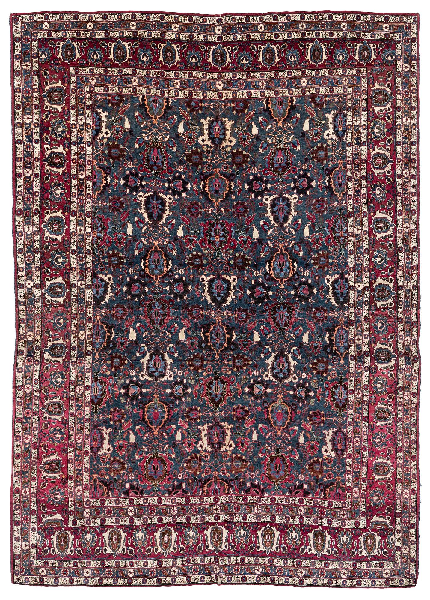 Matta, semiantik Teheran, norra Persien, ca 298 x 211 cm.