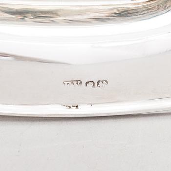 Kahvi- ja teekalusto, 5 osaa, sterlinghopeaa, Emile Viner, Viner's Ltd, Sheffield Englanti 1957.