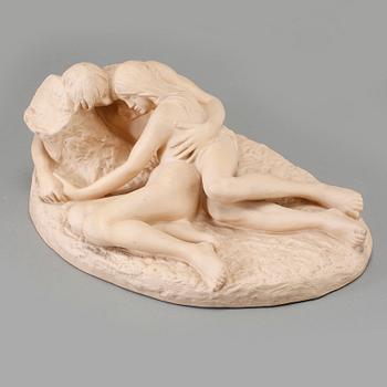 STEPHAN SINDING, efter, figurin, terracotta, Ges Gladenbeck, 1900-tal.