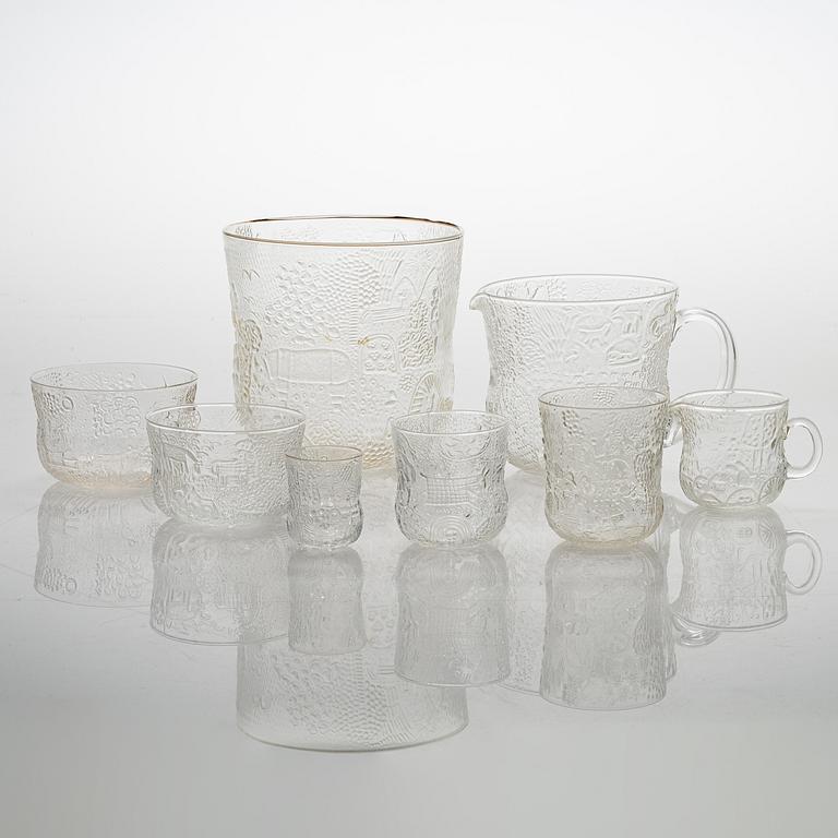 Oiva Toikka, 29 lasiston osia, "Fauna", Nuutajärvi Notsjö.