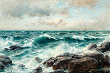 88. Berndt Lindholm, BREAKING WAVES ON THE BEACH.