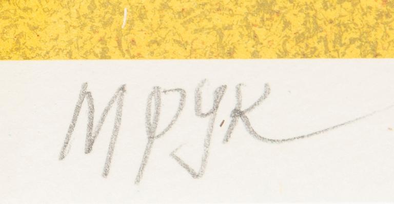 Madeleine Pyk, litografi signerad och numrerad EA XVIII/XXV.
