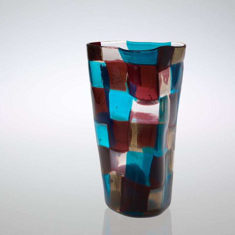 A Fulvio Bianconi 'Pezzato' vase, Venini, Murano, Italy 1950's.