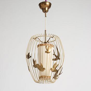 Hans Bergström, a ceiling lamp, model "3", ateljé Lyktan, Sweden 1940-50s.