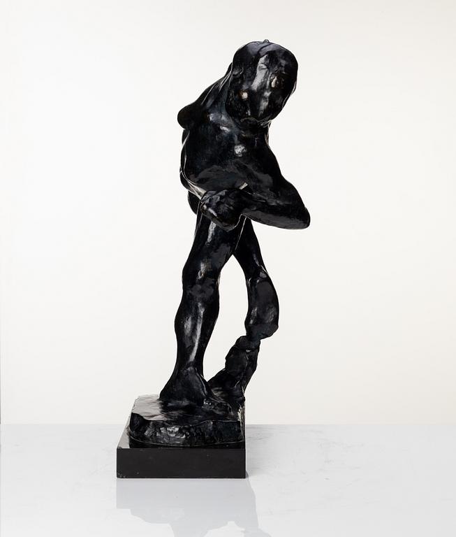 Gudmar Olovson, sculpture. Signed. Numbered. Foundry mark. Bronze, total height 57 cm, length 43 cm.