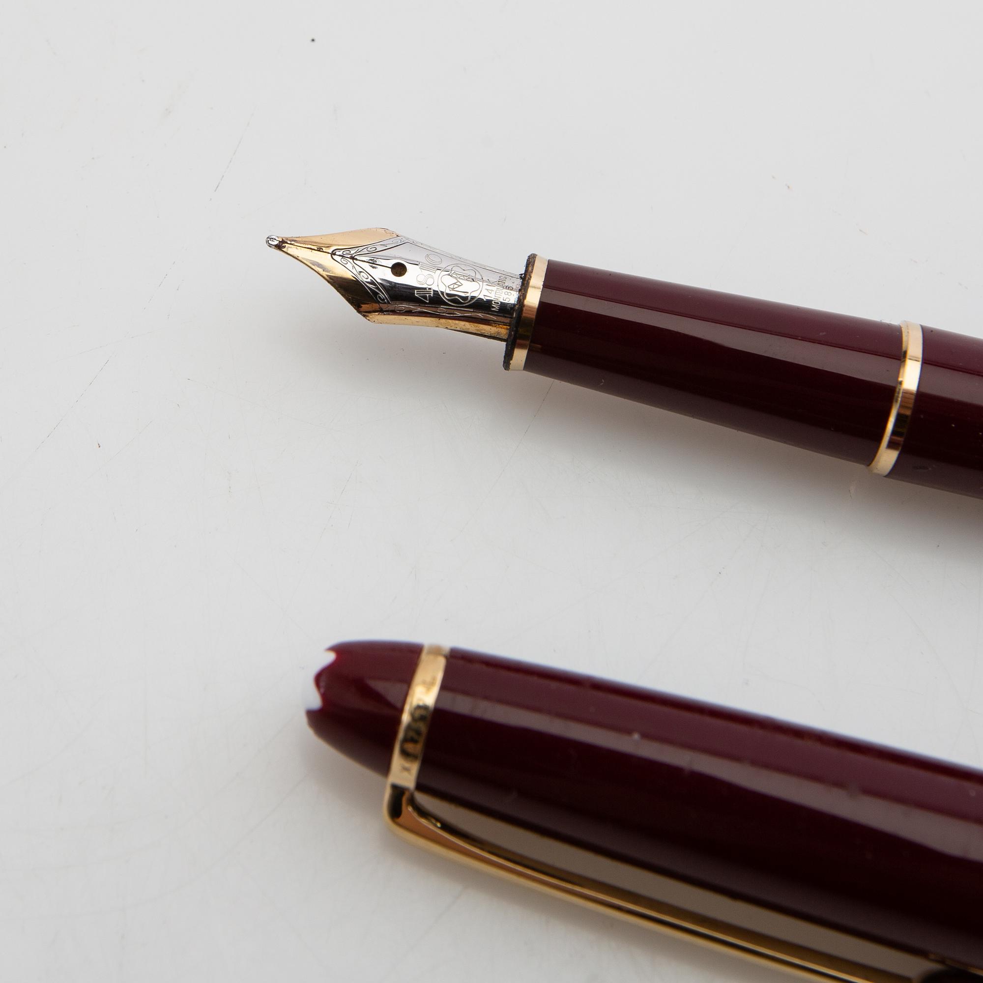 Mont Blanc fountain pen and ballpoint pen "Meisterstück".