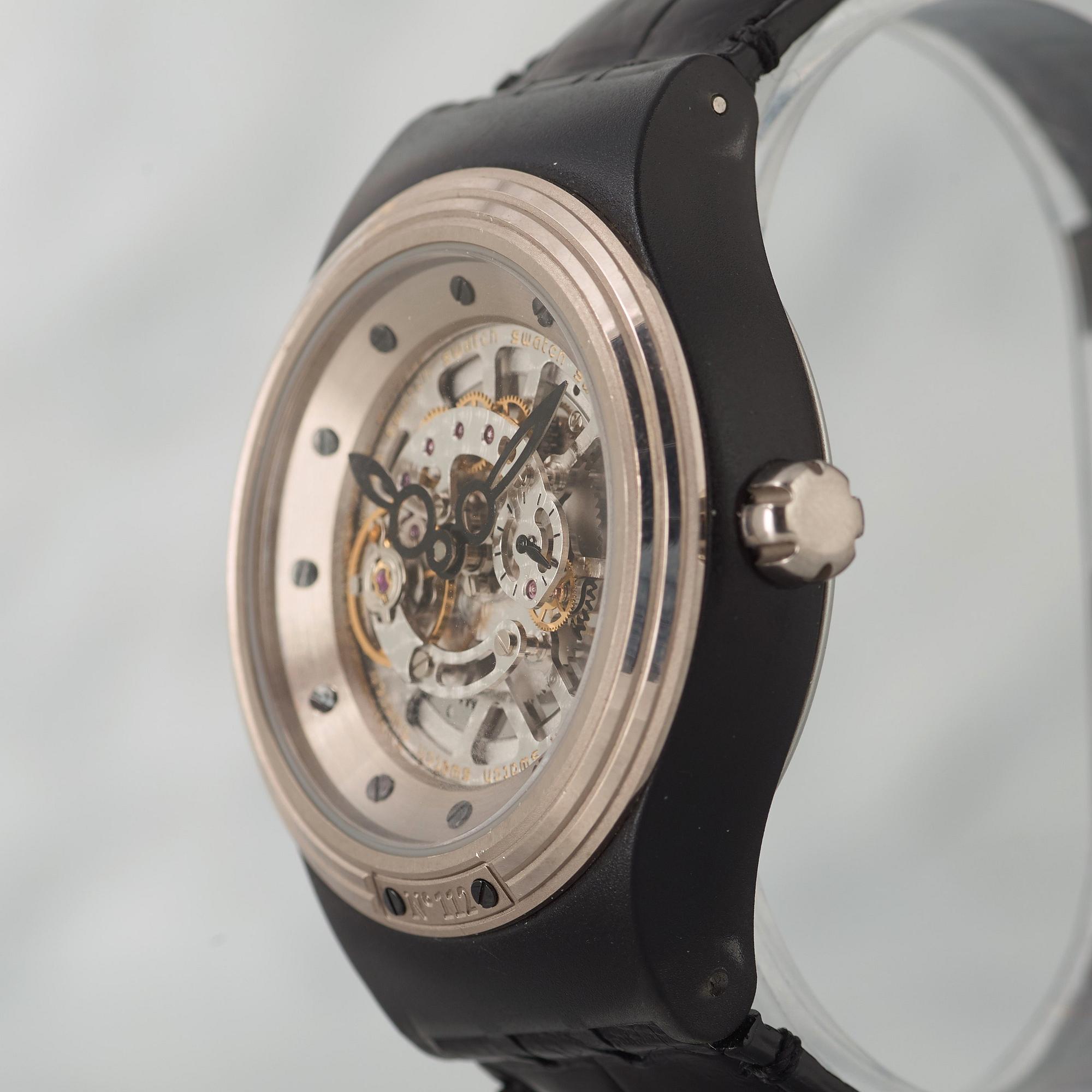 SWATCH, Diaphane One Turn 2 Him, "Carousel movement", wristwatch, 42 mm,