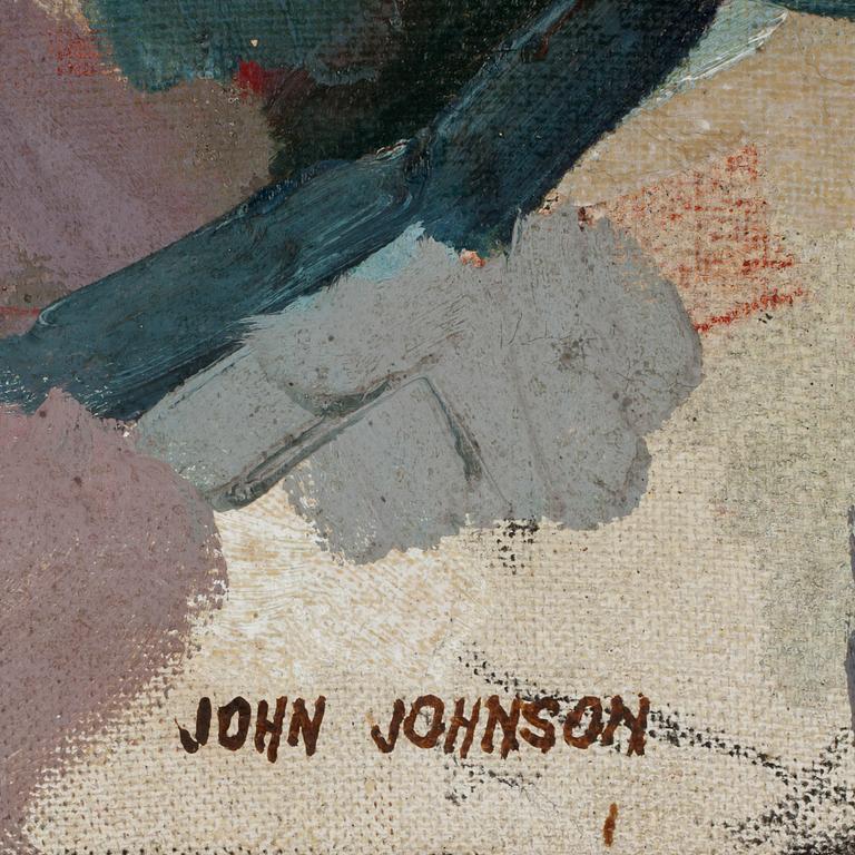 JOHN JOHNSON, olja på duk. Sign.