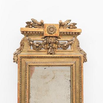 Mirror, Late Gustavian, first half of the 19th century.