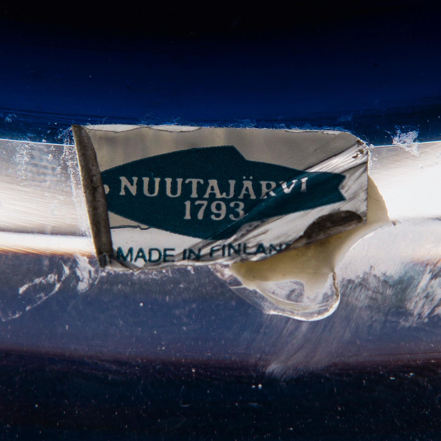 SKÅL, glas, Jaakko Niemi, märkt Nuutajärvi Notsjö, ej signerad.