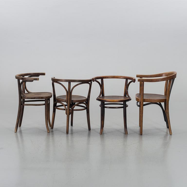 KARMSTOLAR, 4 st snarlika, bl.a. Thonet,