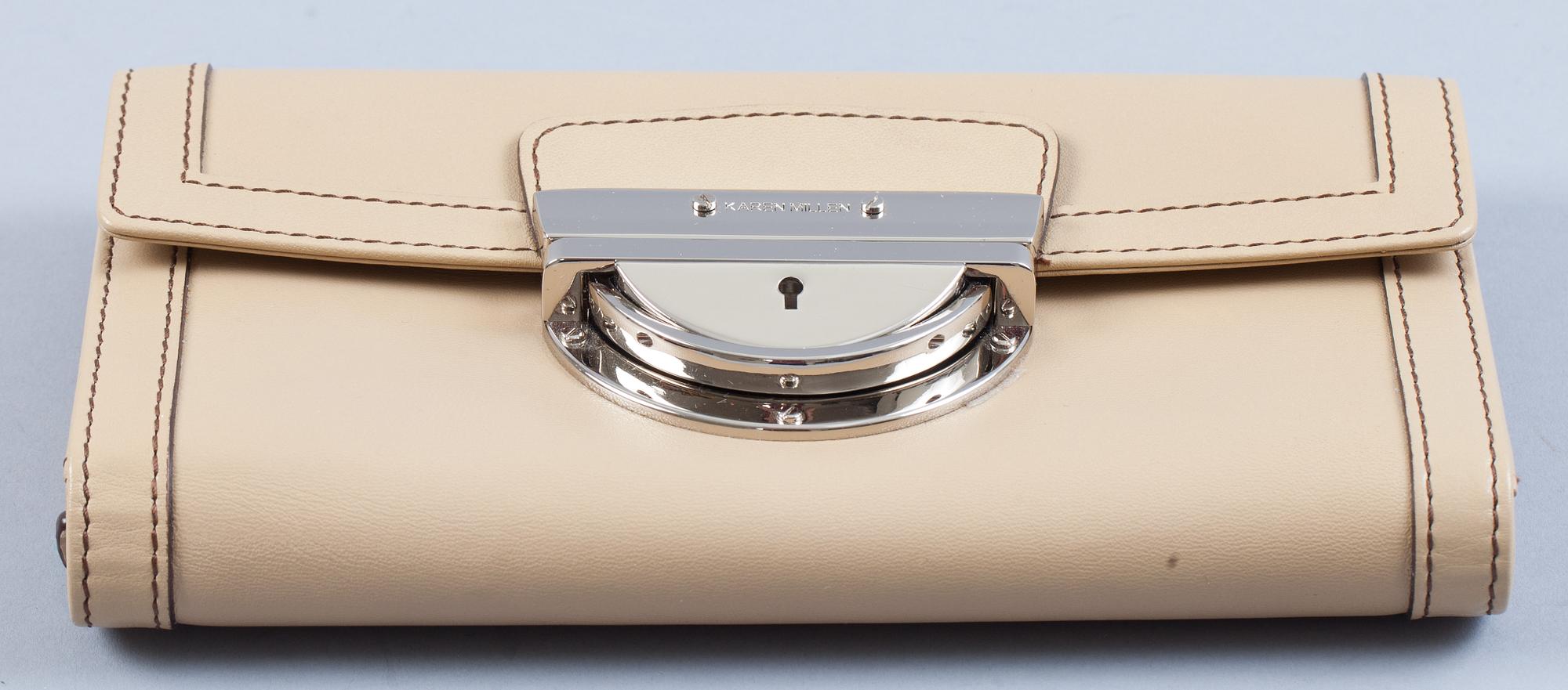 HANDVÄSKA samt PLÅNBOK, Karen Millen, 2000-tal.