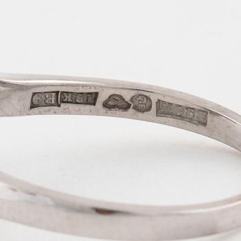 A emerald and single cut diamond ring by Arkadens Guld & Gravyratelje, Göteborg, 1967.