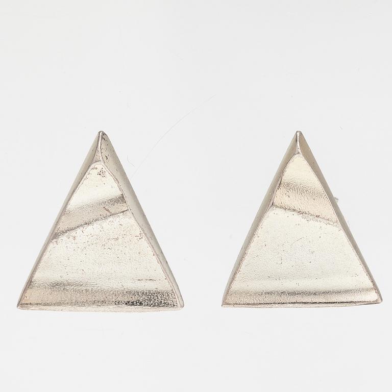 LAPPONIA, A sterling silver necklace, bracelet, brooch and earrings. 1984-87.