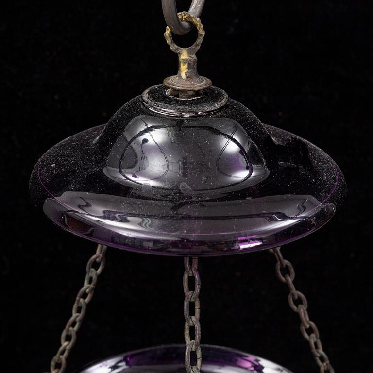A late 19th century ceiling light.